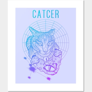 A zodiac cattery: cancer - catcer Posters and Art